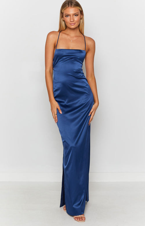 Manhattan Slip Formal Dress Navy ...